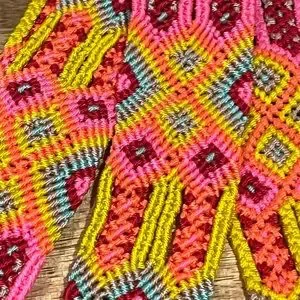 NEW Handmade, handwoven Mayan belt - Yucatán Mexico- size L Handwoven Maya Belt: Multicolor Boho Sash, Mexican Textile  main image 3